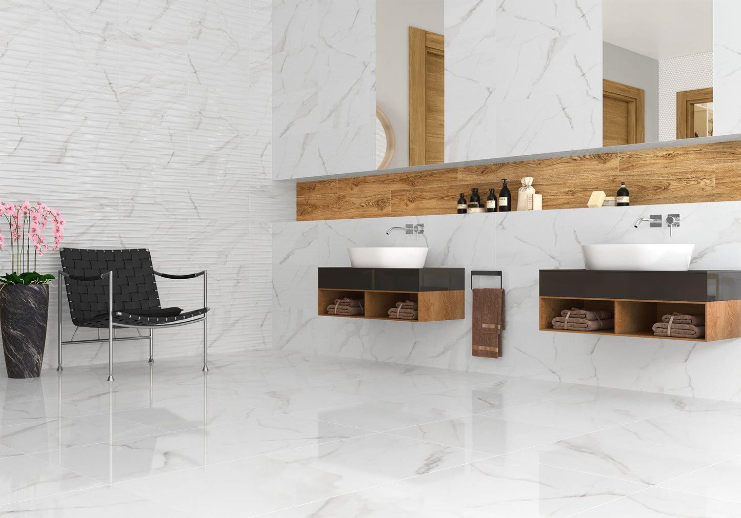 Essentiel Gold Brillant Porcelaine Rectifié